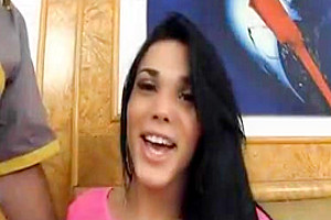 Double Anal Bareback shemale 2